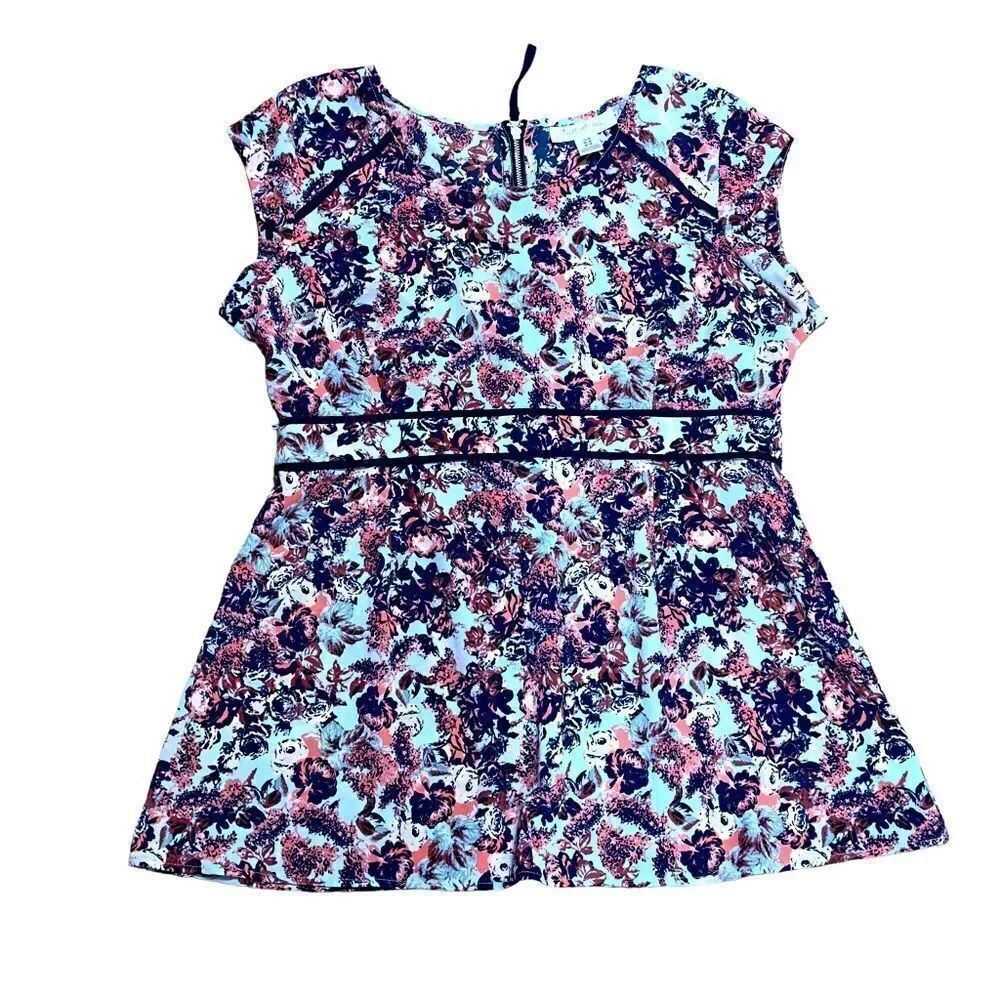 Motherhood Printed Back Zip Maternity Top MEDIUM